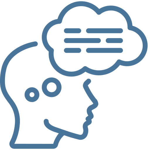 Thoughts icon representing cognitive behavioral therapy (CBT) online in Connecticut