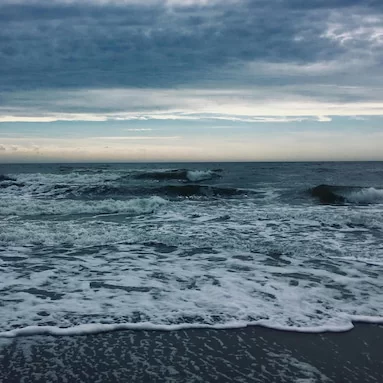 storm at the beach