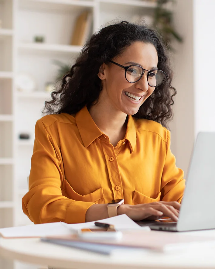 Young therapist having supervision online in Jupiter, FL