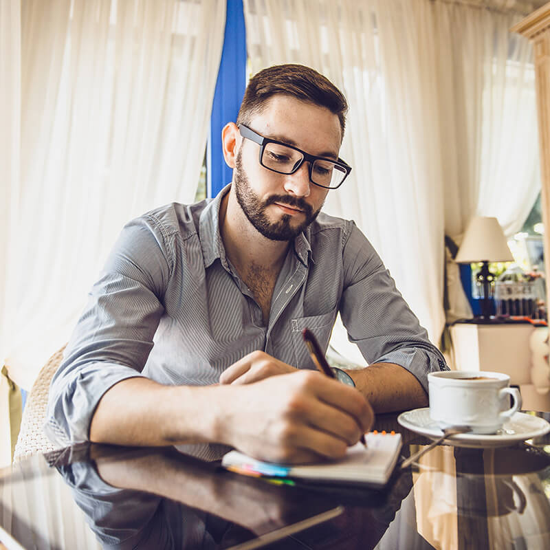Adult man preparing for therapy in Jupiter, FL